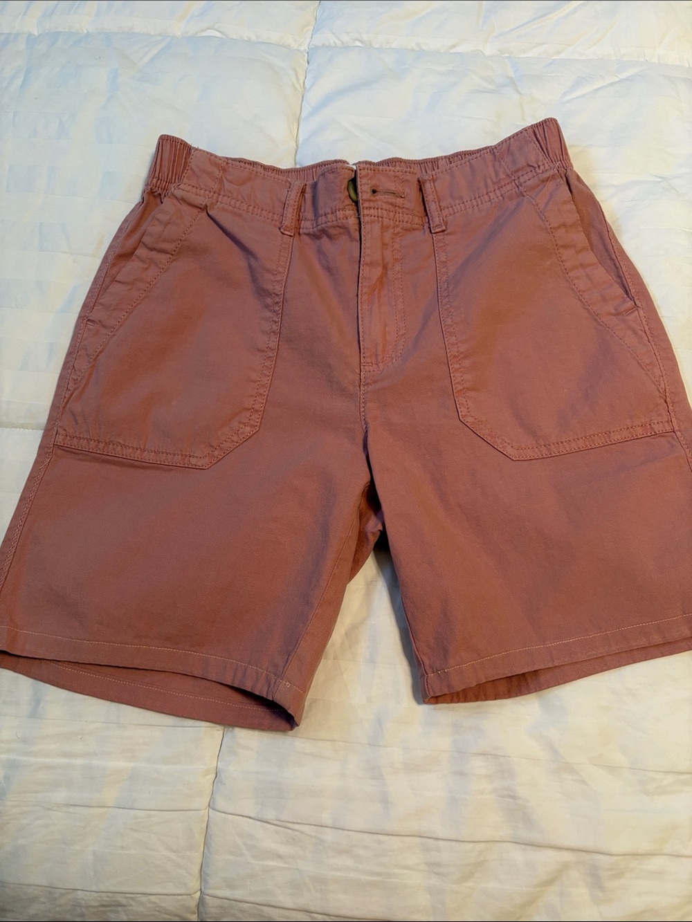 Sonoma  Flat Front Shorts in Dusty Mauve